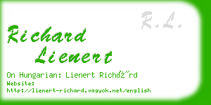 richard lienert business card